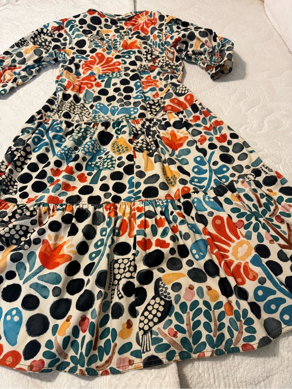 Beautiful Farm RIO Multicolor Tiered Button-Front Maxi Dress - Picture 6 of 7
